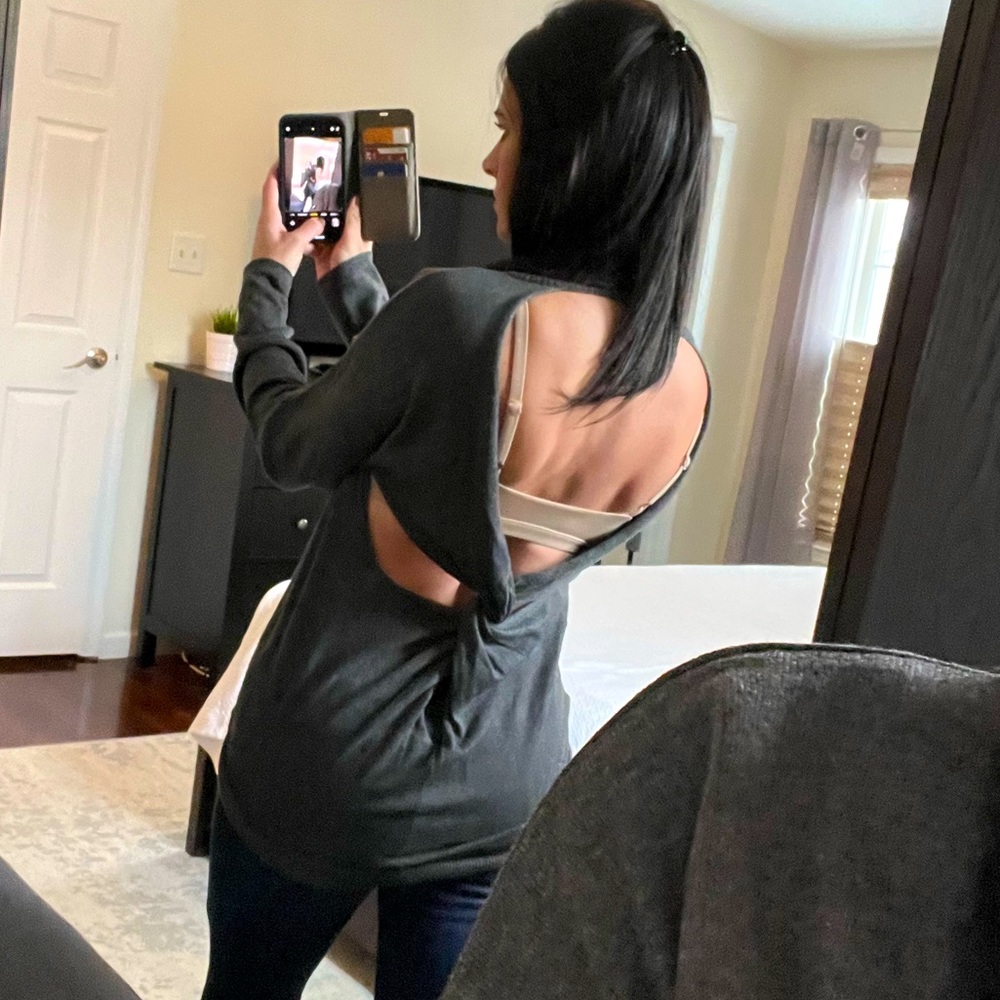 Open Back Twist Sweater